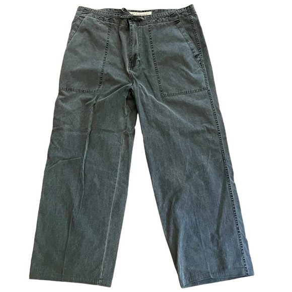 Cubavera Cotton Wide Leg Drawstring Lightweight Jeans Women’s Large 37 X 28 - Picture 1 of 9